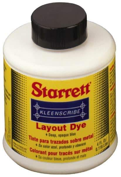 Starrett - Blue Layout Fluid - 32 Ounce Can - Apex Tool & Supply