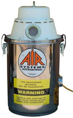 AIR Systems - 2 Gal, Stainless Steel Tank, Dry, Toxic Dust Vacuum Cleaner - 1.3 hp, 7.5 Amps - Apex Tool & Supply