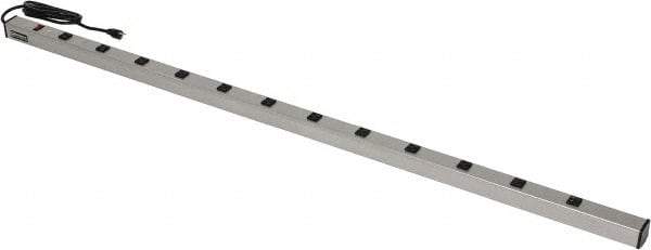 Wiremold - 12 Outlets, 120 Volts, 15 Amps, 6' Cord, Power Outlet Strip - Raceway Mount, 5-15 NEMA Configuration, 72" Strip, cULus Listed - Apex Tool & Supply
