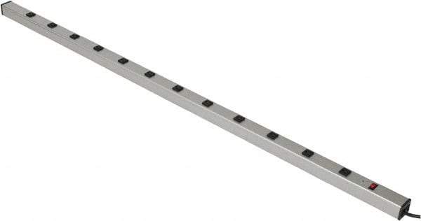 Wiremold - 12 Outlets, 120 Volts, 15 Amps, 15' Cord, Power Outlet Strip - Raceway Mount, 5-15 NEMA Configuration, 72" Strip, cULus Listed - Apex Tool & Supply