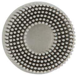 3M - 2" 120 Grit Ceramic Tapered Disc Brush - Fine Grade, Type R Quick Change Connector, 5/8" Trim Length - Apex Tool & Supply