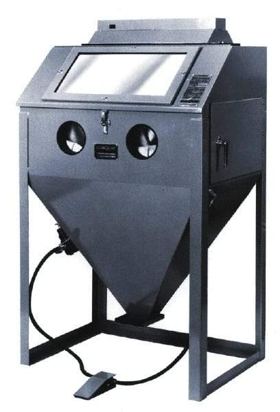 Econoline - 39" Wide x 63" High x 25" Deep Sandblasting Cabinet - Working Dimensions 36" Wide x 23" High x 24" Deep - Apex Tool & Supply