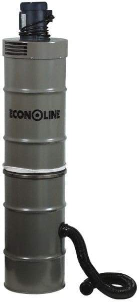 Econoline - 1/2 hp, 150 CFM Sandblaster Dust Collector - 65" High x 15" Diam - Apex Tool & Supply