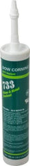 Dow Corning - 10.1 oz Cartridge Silver RTV Silicone Joint Sealant - -70 to 350°F Operating Temp, 15 min Tack Free Dry Time, 24 hr Full Cure Time, Series 733 - Apex Tool & Supply
