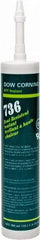 Dow Corning - 10.1 oz Cartridge Red RTV Silicone Joint Sealant - -85 to 500°F Operating Temp, 17 min Tack Free Dry Time, 24 hr Full Cure Time, Series 736 - Apex Tool & Supply