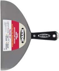 Hyde Tools - 10" Wide Carbon Steel Taping Knife - Flexible, Hammerhead Nylon Handle, 8-3/8" OAL - Apex Tool & Supply
