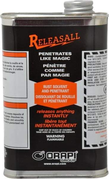 Releasall - 16 oz Rust Solvent/Penetrant - Comes in Can - Apex Tool & Supply