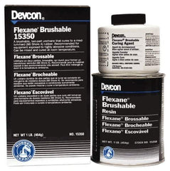 Devcon - 1 Lb Pail Two Part Urethane Adhesive - 45 min Working Time, 3,500 psi Shear Strength - Apex Tool & Supply