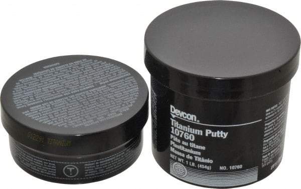 Devcon - 1 Lb Kit Gray Epoxy Resin Putty - 150°F (Wet), 350°F (Dry) Max Operating Temp, 16 hr Full Cure Time - Apex Tool & Supply