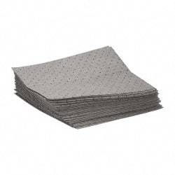 Brady SPC Sorbents - 26 Gal Capacity per Package, Universal Pad - 19" Long x 15" Wide, Gray, Polypropylene - Apex Tool & Supply