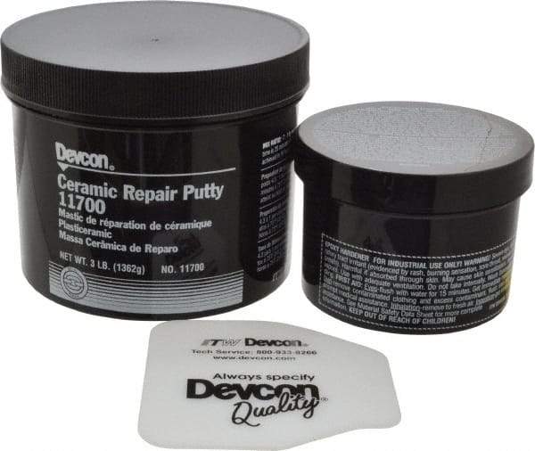 Devcon - 3 Lb Pail Two Part Epoxy - 25 min Working Time, 2,000 psi Shear Strength - Apex Tool & Supply