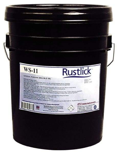 Rustlick - Rustlick WS-11, 5 Gal Pail Grinding Fluid - Water Soluble, For Machining - Apex Tool & Supply