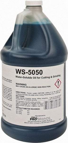 Rustlick - Rustlick WS-5050, 1 Gal Bottle Cutting & Grinding Fluid - Water Soluble, For Broaching, CNC Machining, Drilling, Milling - Apex Tool & Supply