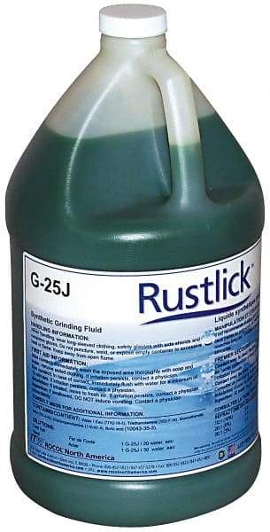 Rustlick - Rustlick G-25J, 1 Gal Bottle Grinding Fluid - Synthetic, For Blanchard Grinding, General-Purpose Grinding, Surface - Apex Tool & Supply