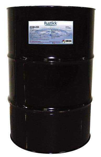 Rustlick - Rustlick EDM-250, 55 Gal Drum EDM/Dielectric Fluid - Straight Oil, For Electric Discharge Machining - Apex Tool & Supply
