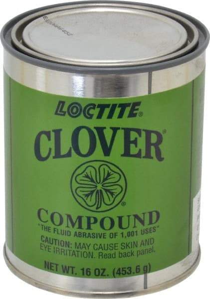 Loctite - 1 Lb Grease Compound - Compound Grade Coarse, Grade F, 100 Grit, Black & Gray, Use on General Purpose - Apex Tool & Supply