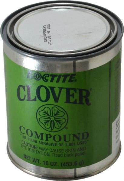 Loctite - 1 Lb Grease Compound - Compound Grade Extra Fine, Grade A, 280 Grit, Black & Gray, Use on General Purpose - Apex Tool & Supply