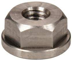 Gibraltar - 1/4-20, 5/8" Flange Diam, 5/16" High, 1/2" Across Flats, Flange Nut - Grade 303 Stainless Steel, 3/32" Flange Height - Apex Tool & Supply