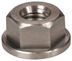 Gibraltar - 5/16-18, 3/4" Flange Diam, 3/8" High, 9/16" Across Flats, Flange Nut - Grade 303 Stainless Steel, 3/32" Flange Height - Apex Tool & Supply