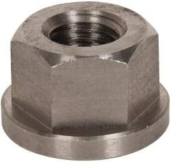 Gibraltar - 3/4-10, 1-5/8" Flange Diam, 1" High, 1-1/4" Across Flats, Flange Nut - Grade 303 Stainless Steel, 1/4" Flange Height - Apex Tool & Supply