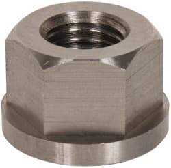 Gibraltar - 7/8-9, 1-3/4" Flange Diam, 1-1/8" High, 1-7/16" Across Flats, Flange Nut - Grade 303 Stainless Steel, 1/4" Flange Height - Apex Tool & Supply