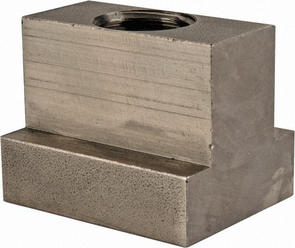 Gibraltar - 3/4-10 Blind Tapped T Slot Nut - 13/16" Slot Width, 1-3/8 x 17/32" Base Width x Height, 1-3/4 x 1-3/8" OAL x Height - Apex Tool & Supply