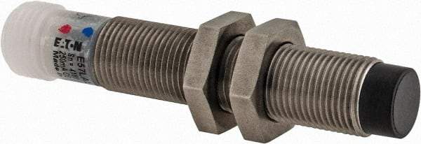Eaton Cutler-Hammer - NPN, 4mm Detection, Cylinder Unshielded, Inductive Proximity Sensor - 2 Wires, IP67, 20 to 250 VAC, M12x1 Thread, 2.87 Inch Long - Apex Tool & Supply