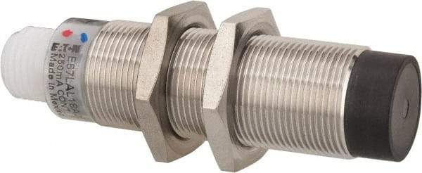 Eaton Cutler-Hammer - NPN, 8mm Detection, Cylinder Unshielded, Inductive Proximity Sensor - 2 Wires, IP67, 20 to 250 VAC, M18x1 Thread, 2.6 Inch Long - Apex Tool & Supply