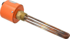 Value Collection - 2 Element, 9-1/4" Immersion Length, Standard Housing, Copper Pipe Plug Immersion Heater - 1 Phase, 120 Volt, 2,000 Watt, 60 Watts/Sq In, Brass Plug - Apex Tool & Supply
