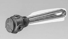 Value Collection - 2 Element, 18-1/2" Immersion Length, Explosion Proof Housing, Steel Pipe Plug Immersion Heater - 1 Phase, 120 Volt, 1,500 Watt, 22 Watts/Sq In, Steel Plug - Apex Tool & Supply