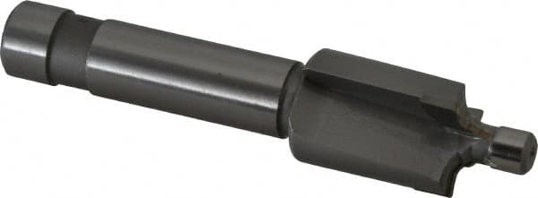 Made in USA - 5/16-24" Port, 0.742" Spotface Diam, 1/8" Tube Outside Diam, Plain Pilot, Straight Shank, Carbide Tipped Porting Tool - Apex Tool & Supply