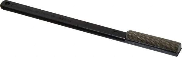 3M - 1-3/4" OAL Fine Half Round Sharpener Diamond File - 1/2" Wide, 1-3/4 LOC, Black - Apex Tool & Supply