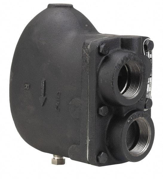 Watts - 4 Port, 1-1/4" Pipe, Cast Iron Float & Thermostatic Steam Trap - 15 Max psi - Apex Tool & Supply