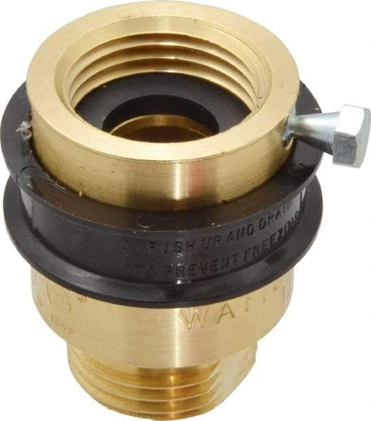 Watts - 3/4" Pipe, 125 Max psi, Brass, Hose Connection Vacuum Breaker - EPDM Seal, Stainless Steel Spring, FIP X Hose End Connections - Apex Tool & Supply