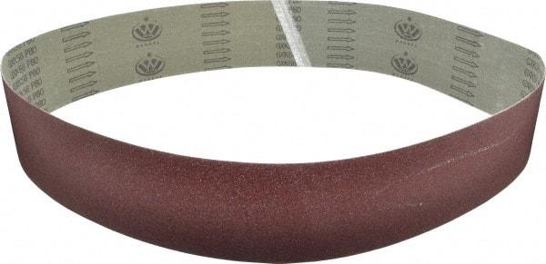 Tru-Maxx - 4" Wide x 60" OAL, 80 Grit, Aluminum Oxide Abrasive Belt - Aluminum Oxide, Medium, Coated - Apex Tool & Supply