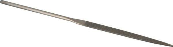 Value Collection - 5-1/2" OAL Fine Taper Needle Diamond File - 13/64" Wide x 3/64" Thick, 2-3/4 LOC - Apex Tool & Supply