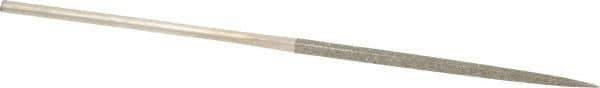 Value Collection - 5-1/2" OAL Medium Square Needle Diamond File - 3/32" Wide x 3/32" Thick, 2-3/4 LOC - Apex Tool & Supply