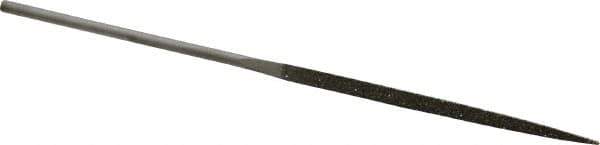 Value Collection - 5-1/2" OAL Coarse Three Square Needle Diamond File - 9/64" Wide x 9/64" Thick, 2-3/4 LOC - Apex Tool & Supply
