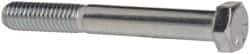 Made in USA - 3/8-16 UNC, 3" Length Under Head Hex Head Cap Screw - Partially Threaded, Grade 5 Steel, Zinc-Plated Finish, 9/16" Hex - Apex Tool & Supply