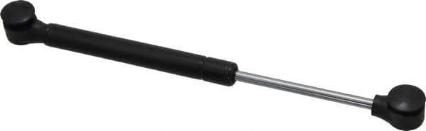 Value Collection - 0.24" Rod Diam, 0.59" Tube Diam, 20 Lb Capacity, Fixed Force Gas Spring - 9.6" Extended Length, 3.15" Stroke Length, Plastic Ball Socket, Black Nitride Piston - Apex Tool & Supply