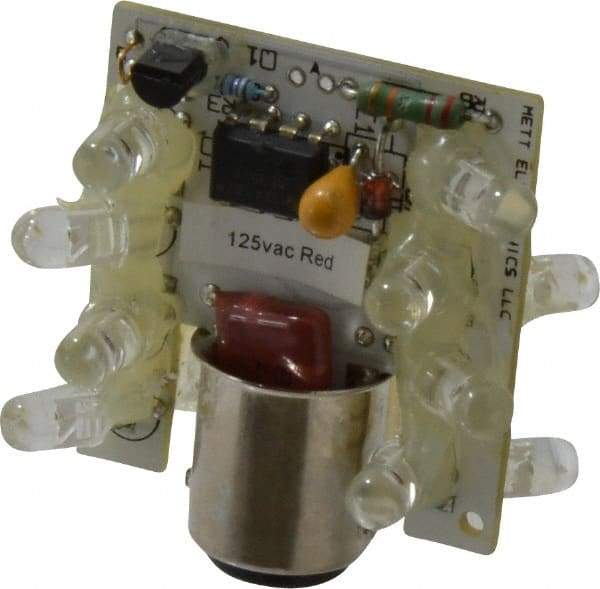 Eaton Cutler-Hammer - LED Lamp, Red, Steady, Stackable Tower Light Module - 120 VAC/VDC, 24 Milliamp, IP65 Ingress Rating, 4, 13, 4X NEMA Rated, Base Mount - Apex Tool & Supply