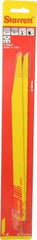 Starrett - 12" Long x 3/4" Thick, Bi-Metal Reciprocating Saw Blade - Tapered Profile, 10 to 14 TPI, Toothed Edge, Universal Shank - Apex Tool & Supply