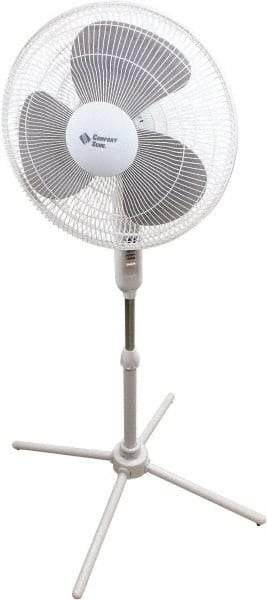 Comfort Zone - 16" Blade, 445 Max CFM, Standing Fan - 0.42 Amps, 120 Volts, 3 Speed - Apex Tool & Supply