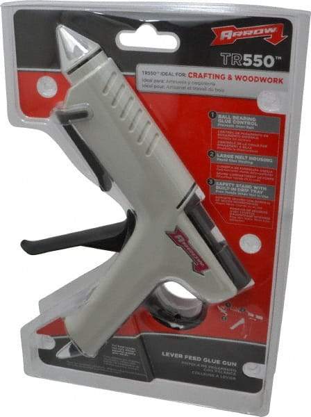 Arrow - Full Barrel Frame Electric Hot Glue Gun - Use with 1/2" Diam Hot Melt Glue Stick - Apex Tool & Supply