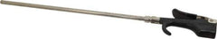 Coilhose Pneumatics - Safety Extension Tube Thumb Lever Blow Gun - 1/4 NPT, 12" Tube Length, Zinc - Apex Tool & Supply