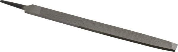 Value Collection - 12" Long, Bastard Cut, Lathe American-Pattern File - Single Cut, 9/32" Overall Thickness, Tang - Apex Tool & Supply