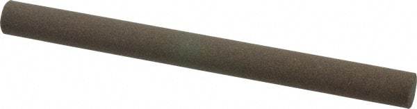 Norton - 6" Long x 1/2" Diam x 1/2" Thick, Aluminum Oxide Sharpening Stone - Round, Coarse Grade - Apex Tool & Supply