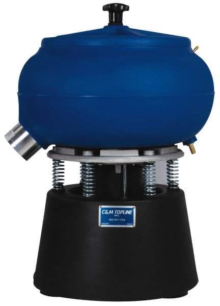 Made in USA - Stand Vibratory Tumbler with Timer - 23" Wide x 19" High x 23" Deep - Apex Tool & Supply