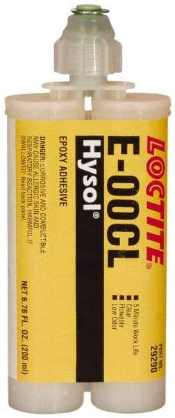 Loctite - 200 mL Cartridge Two Part Epoxy - 20 min Working Time, Series E-00CL - Apex Tool & Supply