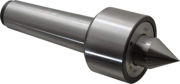 Riten - MT5 Taper Shank, 3-1/16" Head Diam 9,000 Lb Capacity Live Center - 5,000 Max RPM, 2-3/32" Head Length, 1-3/8" Point Diam, 1-13/16" Point Len, 2,800 Lb Max Workpc, 10-7/8" OAL, 2" Long Tip, Standard Point - Apex Tool & Supply